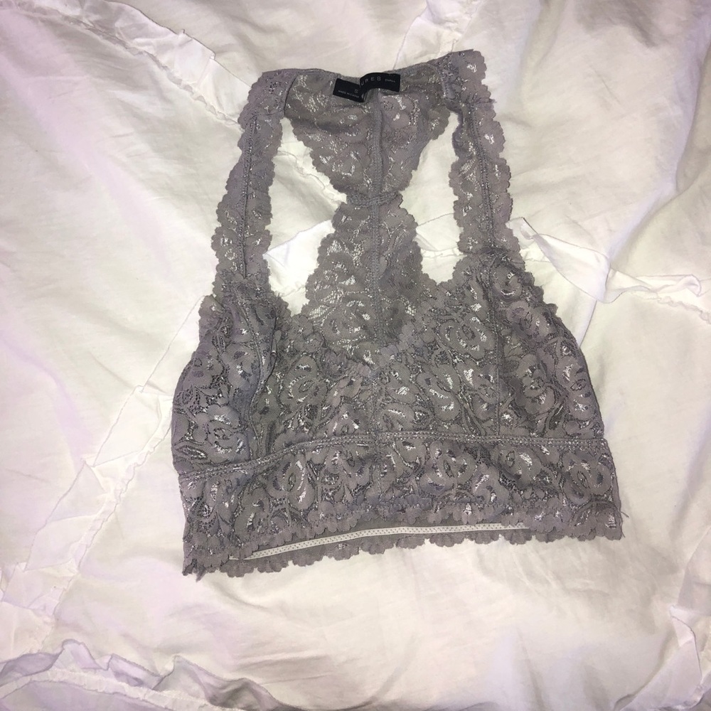GREY LACE BRALETTE!!!